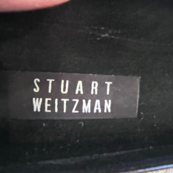 Stuart Weitzman Women's Size 9.5 Brown Patton Leather Dressy Block Heel Shoe - Picture 2 of 11